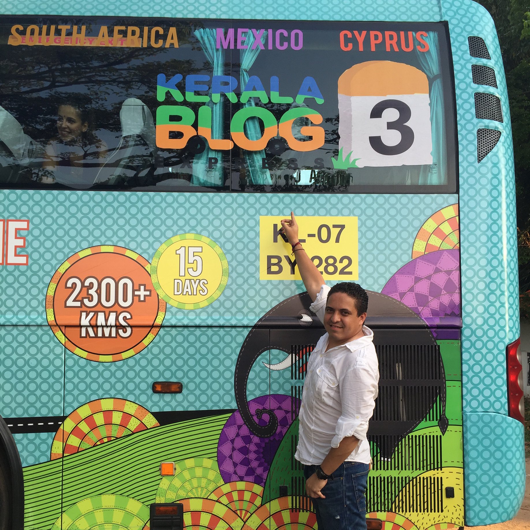 Kerala Blog Express — el único mexicano entre 30 bloggers de 26 países